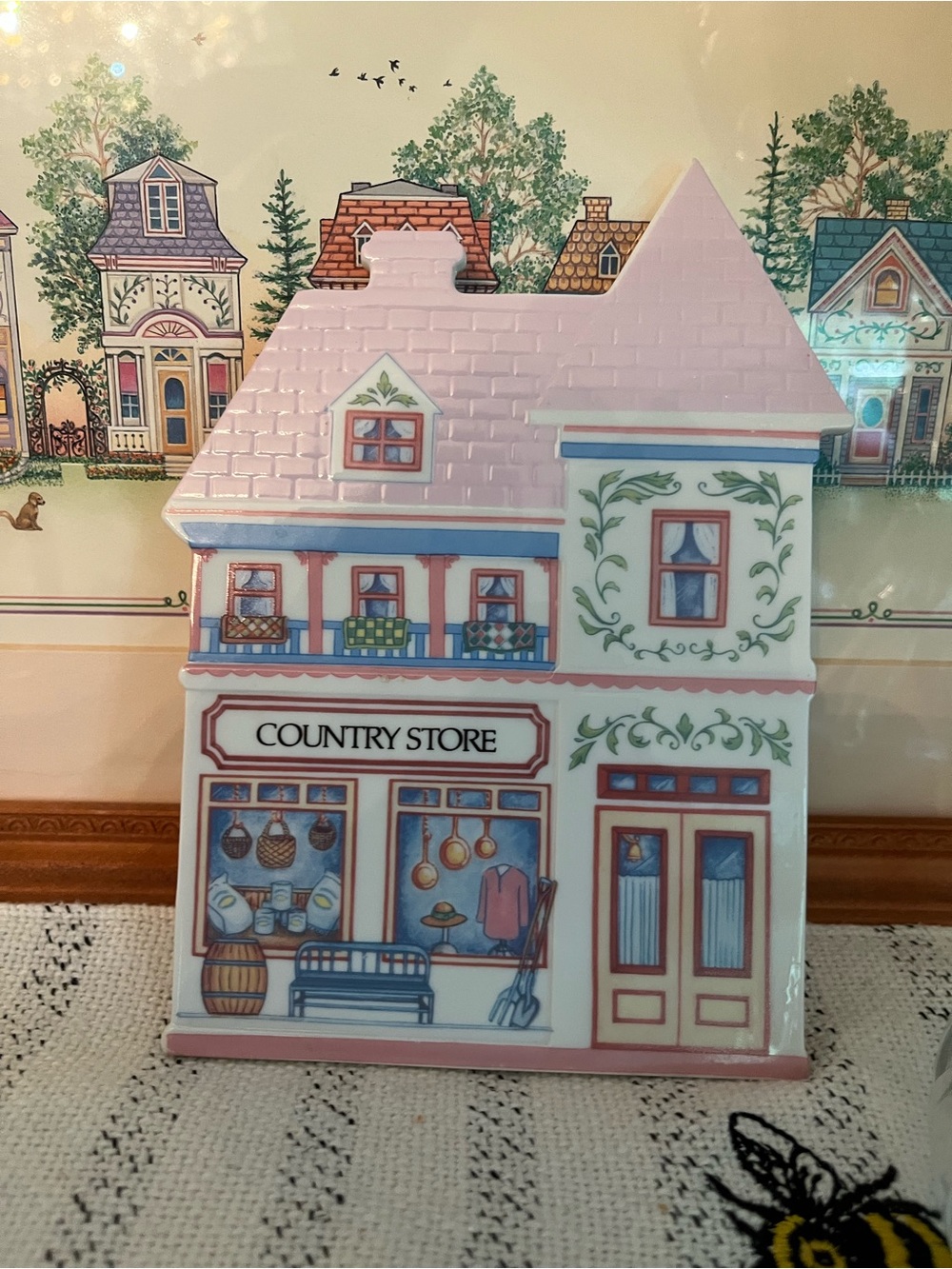 LENOX Village Country Store Decorative Trivet, Vintage 1990s
